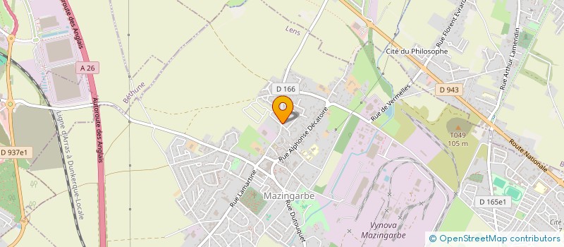 localisation de l'entreprise MONSIEUR JEAN HERMAND  MAZINGARBE