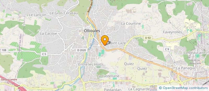 localisation de l'entreprise MONSIEUR JEAN HERMITTE à OLLIOULES