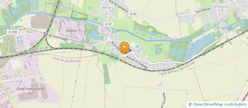 localisation de l'entreprise MONSIEUR JEAN HERNU  GAVRELLE