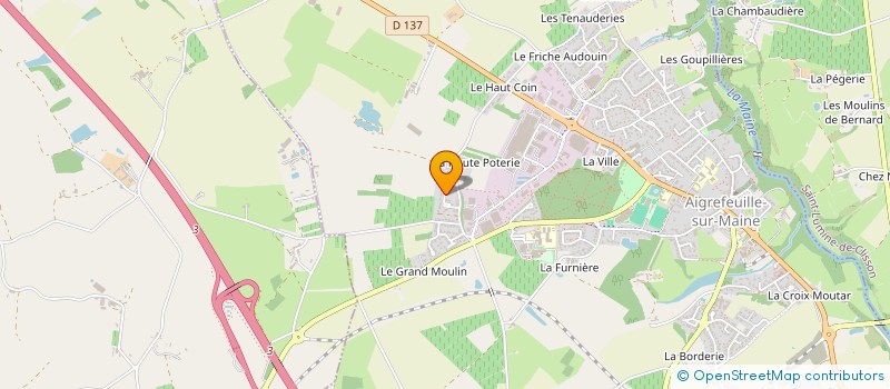 localisation de l'entreprise MONSIEUR JEAN HERVE  AIGREFEUILLE-SUR-MAINE