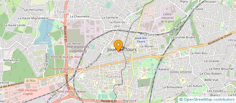 localisation de l'entreprise MONSIEUR JEAN-HERVE MARIN  JOUE-LES-TOURS