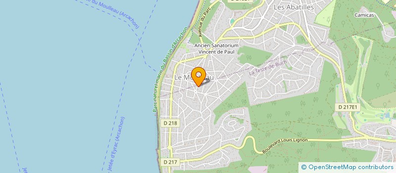 localisation de l'entreprise MONSIEUR JEAN-HERVE RIVARD à LA TESTE DE BUCH