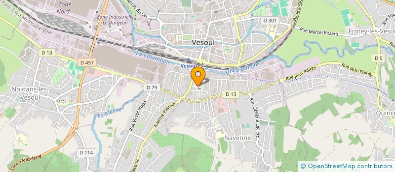 localisation de l'entreprise MONSIEUR JEAN HESPEL  VESOUL