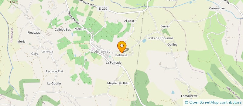 localisation de l'entreprise MONSIEUR JEAN HEU  SAINTE LIVRADE SUR LOT