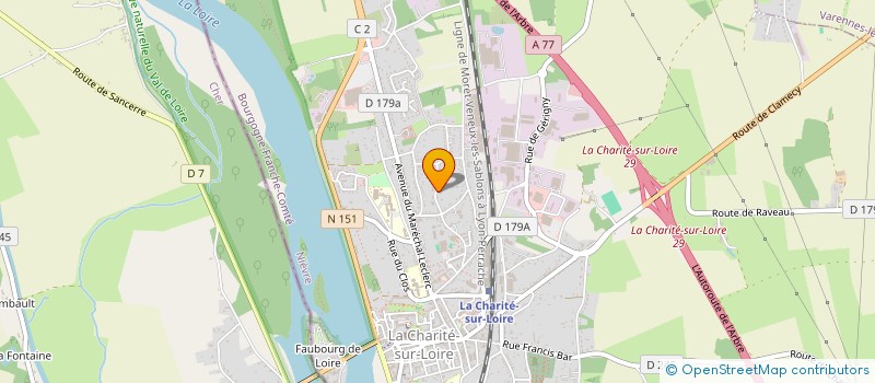 localisation de l'entreprise MONSIEUR JEAN HEUILLARD à LA CHARITE-SUR-LOIRE