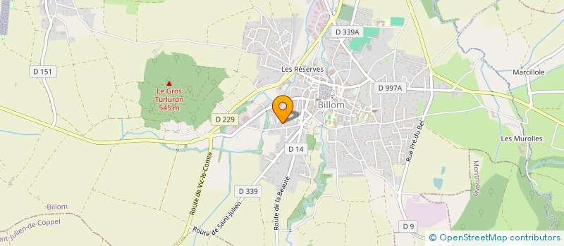 localisation de l'entreprise MONSIEUR JEAN HEUX  BILLOM