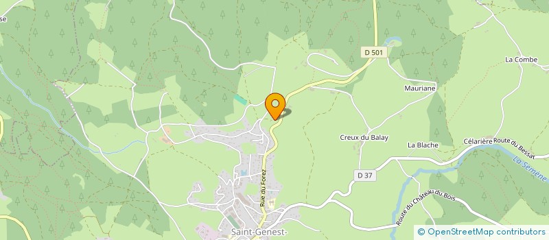 localisation de l'entreprise MONSIEUR JEAN HEYRAUD  SAINT-GENEST-MALIFAUX