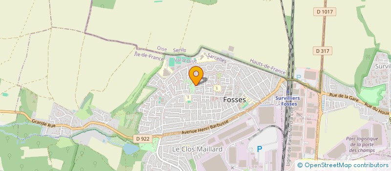 localisation de l'entreprise MONSIEUR JEAN HILAIRE SENEUS  FOSSES