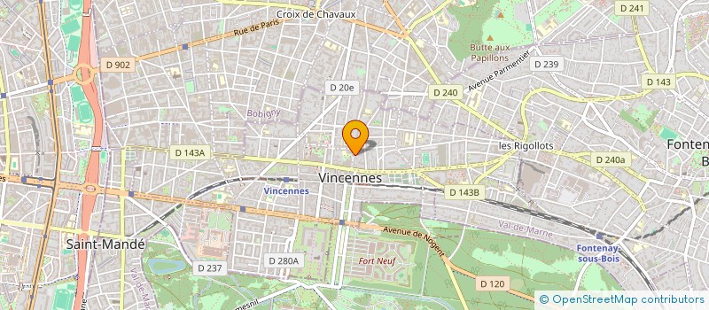 localisation de l'entreprise MONSIEUR JEAN HIRCHENHAN  VINCENNES