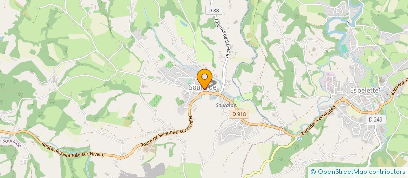 localisation de l'entreprise MONSIEUR JEAN HIRIART à ESPELETTE