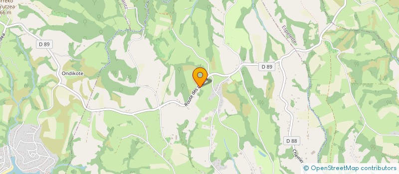 localisation de l'entreprise MONSIEUR JEAN HIRIGOYEN  LOUHOSSOA