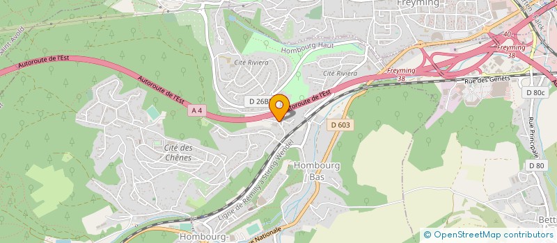 localisation de l'entreprise MONSIEUR JEAN HIRT  HOMBOURG-HAUT