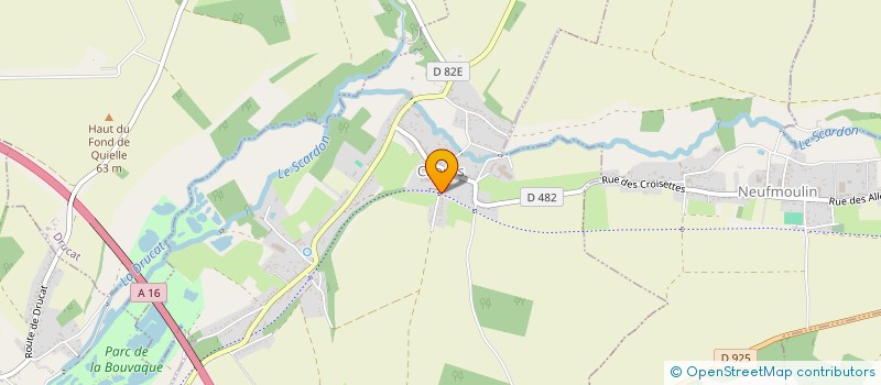 localisation de l'entreprise MONSIEUR JEAN HIVER  HUCHENNEVILLE