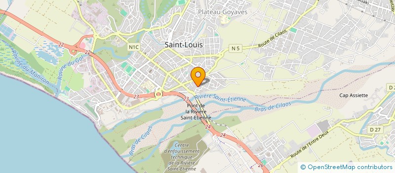 localisation de l'entreprise MONSIEUR JEAN HOARAU à SAINT-LOUIS