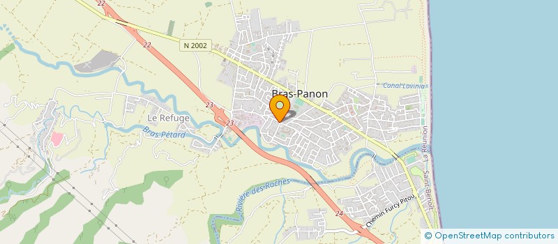 localisation de l'entreprise MONSIEUR JEAN HOAREAU  BRAS-PANON