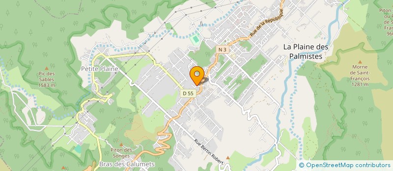 localisation de l'entreprise MONSIEUR JEAN HOAREAU  LA PLAINE-DES-PALMISTES