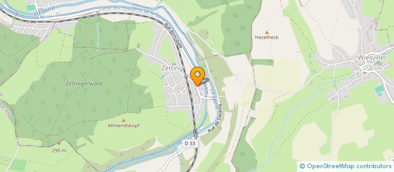 localisation de l'entreprise MONSIEUR JEAN HOFFMANN  ZETTING