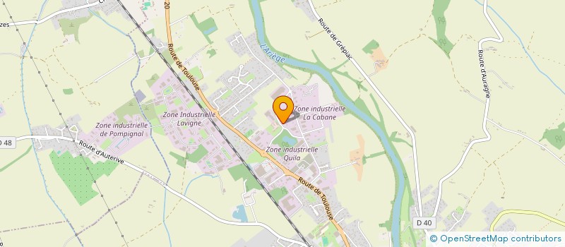 localisation de l'entreprise MONSIEUR JEAN HOGNON  AUTERIVE