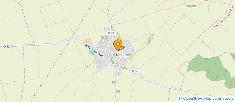 localisation de l'entreprise MONSIEUR JEAN HOLVOET  RAVENEL