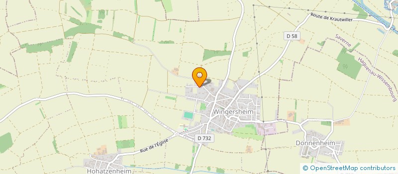 localisation de l'entreprise MONSIEUR JEAN HOLZMANN à WINGERSHEIM LES QUATRE BANS