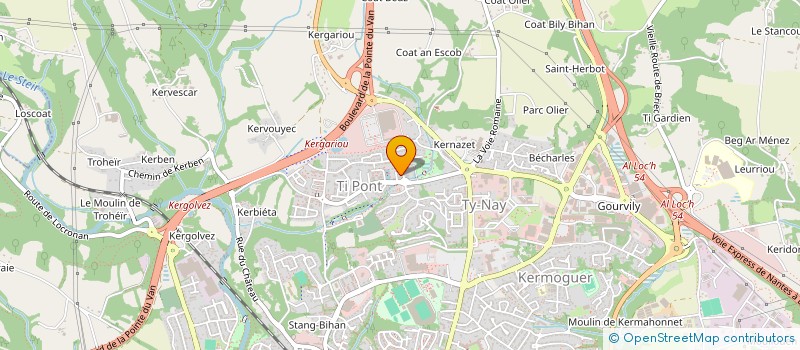 localisation de l'entreprise MONSIEUR JEAN HOMO à QUIMPER