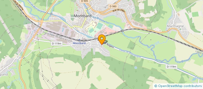 localisation de l'entreprise MONSIEUR JEAN HOPGOOD à MONTBARD