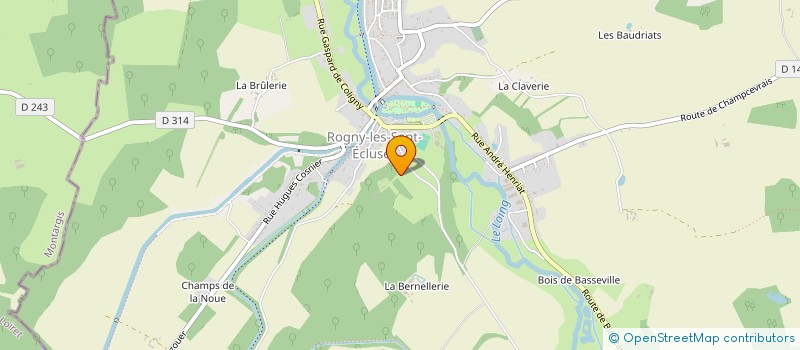 localisation de l'entreprise MONSIEUR JEAN HOUDE  ROGNY-LES-SEPT-ECLUSES