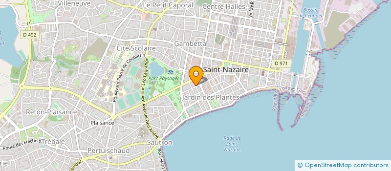 localisation de l'entreprise MONSIEUR JEAN HOUGARD à SAINT-NAZAIRE