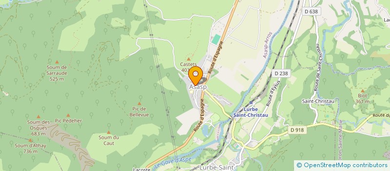 localisation de l'entreprise MONSIEUR JEAN HOUNIE  ASASP-ARROS