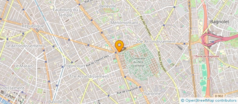 localisation de l'entreprise MONSIEUR JEAN HOUOT  PARIS