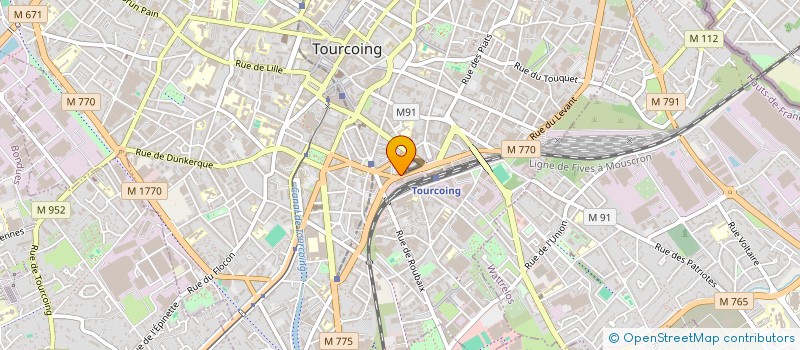 localisation de l'entreprise MONSIEUR JEAN HOURQUIN  TOURCOING