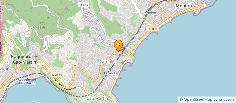 localisation de l'entreprise MONSIEUR JEAN HOURSON  ROQUEBRUNE-CAP-MARTIN