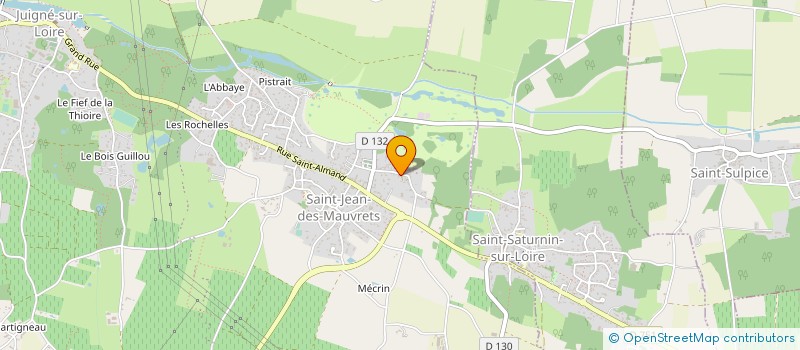 localisation de l'entreprise MONSIEUR JEAN HOUSSIN à LES GARENNES SUR LOIRE