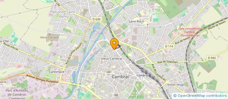 localisation de l'entreprise MONSIEUR JEAN HUBAUT à CAMBRAI