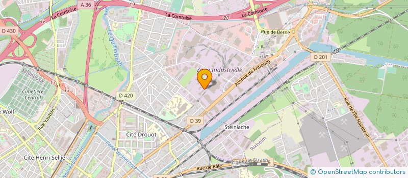 localisation de l'entreprise MONSIEUR JEAN HUBER  ILLZACH