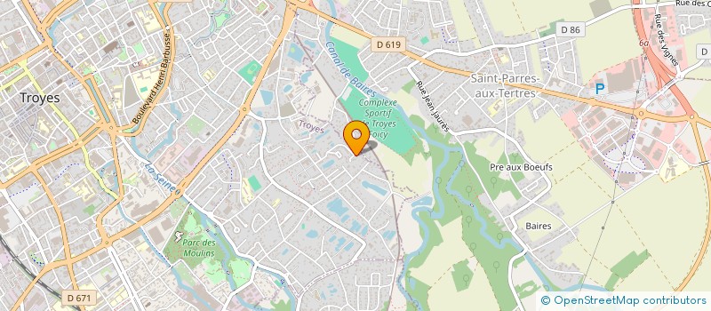 localisation de l'entreprise MONSIEUR JEAN HUBERDAUX  TROYES