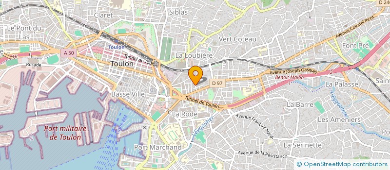 localisation de l'entreprise MONSIEUR JEAN HUBERT  TOULON