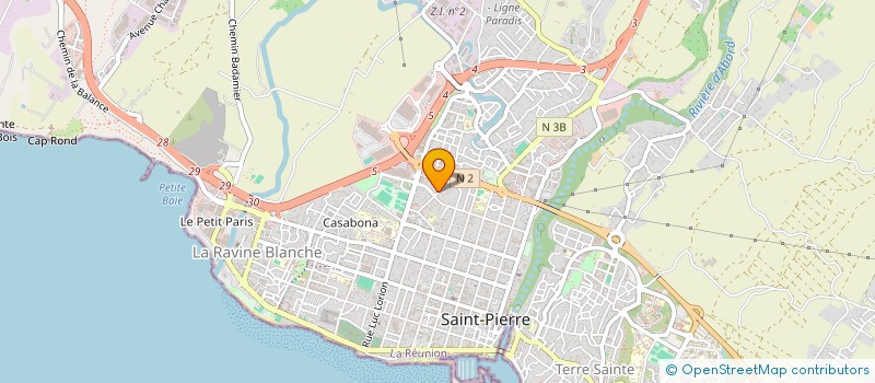 localisation de l'entreprise MONSIEUR JEAN-HUBERT ALANVERT à SAINT-PIERRE
