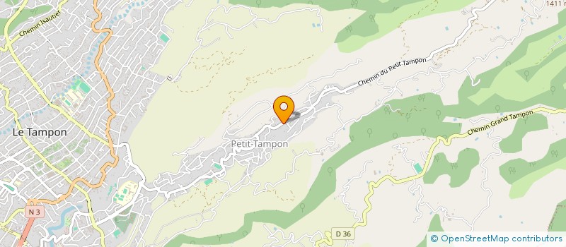 localisation de l'entreprise MONSIEUR JEAN-HUBERT LANDON  LE TAMPON