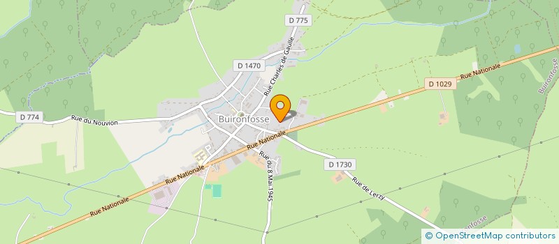 localisation de l'entreprise MONSIEUR JEAN-HUBERT POTIN  BUIRONFOSSE