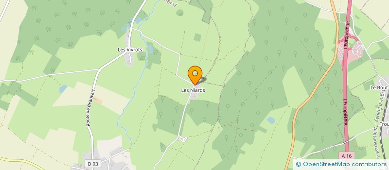 localisation de l'entreprise MONSIEUR JEAN-HUBERT SALOME  BERNEUIL-EN-BRAY