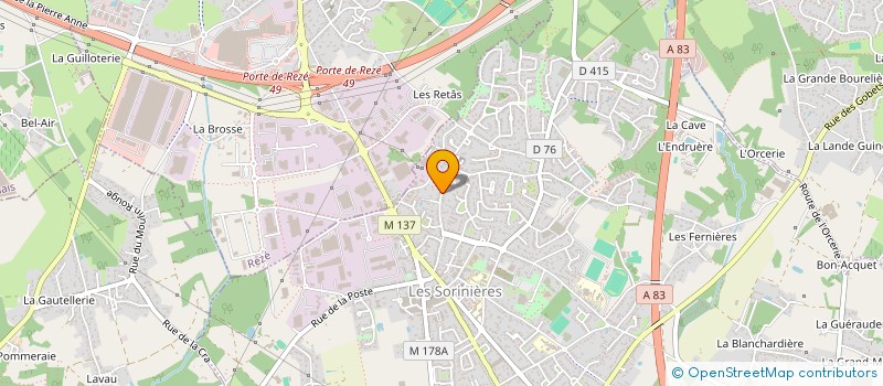 localisation de l'entreprise MONSIEUR JEAN HUCHET à LES SORINIERES