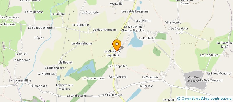 localisation de l'entreprise MONSIEUR JEAN HUCHET à GUIPEL