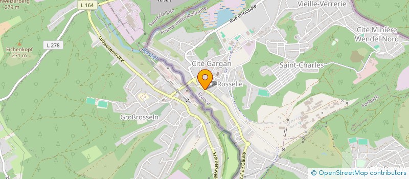 localisation de l'entreprise MONSIEUR JEAN HUCK  PETITE-ROSSELLE