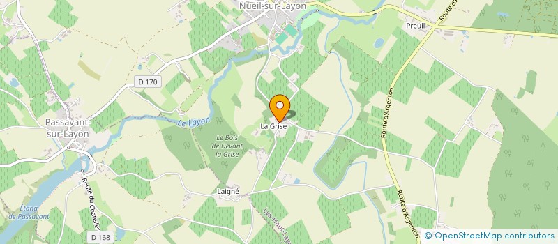 localisation de l'entreprise MONSIEUR JEAN HUDON  PASSAVANT-SUR-LAYON