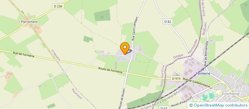 localisation de l'entreprise MONSIEUR JEAN HUET  CRIQUIERS