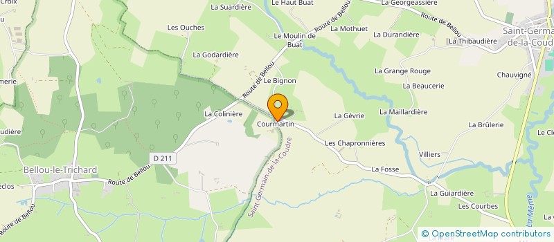 localisation de l'entreprise MONSIEUR JEAN HUET à SAINT-GERMAIN-DE-LA-COUDRE