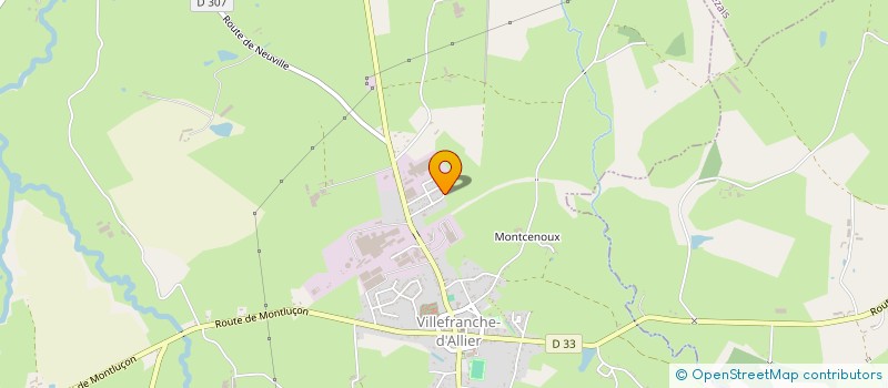 localisation de l'entreprise MONSIEUR JEAN HUG  VILLEFRANCHE-D'ALLIER