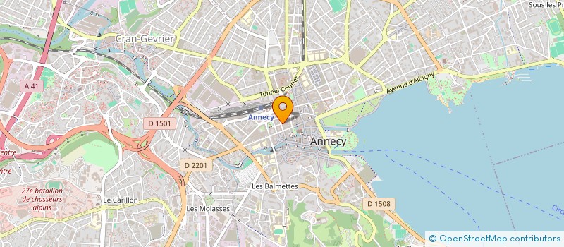 localisation de l'entreprise MONSIEUR JEAN HUGOT à ANNECY