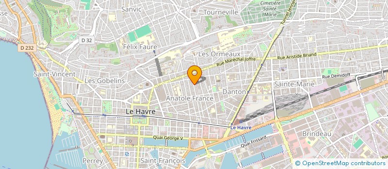 localisation de l'entreprise MONSIEUR JEAN HUGUES à LE HAVRE